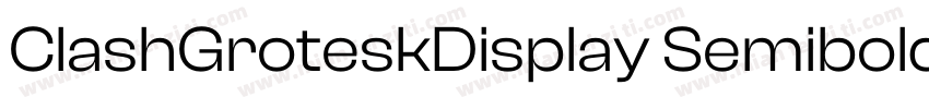 ClashGroteskDisplay Semibold字体转换
